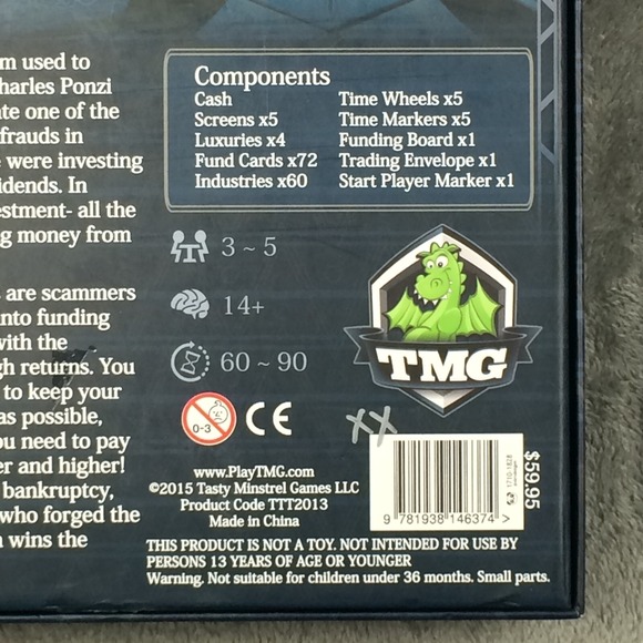 Ponzi Scheme Board Game TMG Tasty Minstrel Games OOP - Picture 9 of 10